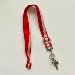 Two's Company Christmas Candy Cane Bookmark